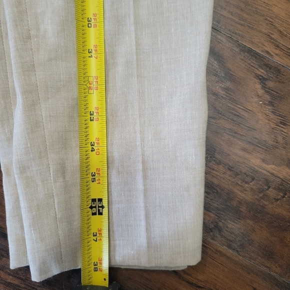 Nordstrom halogen taylor fit curvy fit Linen pants. Size 10 NWT - Picture 9 of 10